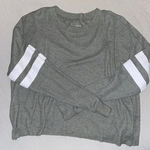 Waffled Long Crop Top